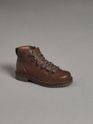 Boys Boys Shoes | Cyrillus leather mountain boots CAMEL www.solbiblecamp.com