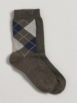Boys Boys Socks | Cyrillus Pack of 2 pairs of plain and intersia socks MARRON www.solbiblecamp.com