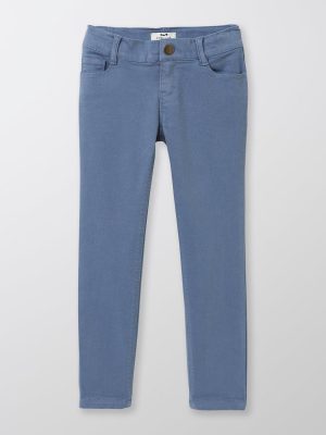 Cyrillus Clothing Girls Trousers, jeans | Cyrillus colored slim-fit trousers BLEU www.solbiblecamp.com