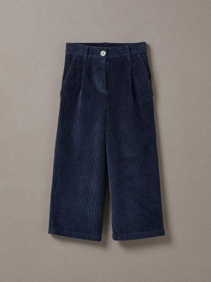 Cyrillus Clothing Girls Trousers, jeans | Cyrillus flared velour trousers ARDOISE www.solbiblecamp.com