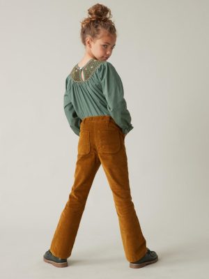 Cyrillus Clothing Girls Trousers, jeans | Cyrillus velour trousers TABAC www.solbiblecamp.com