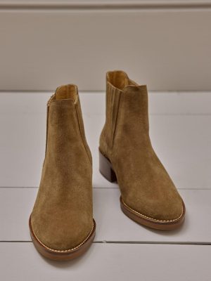 Cyrillus Accessories Womens Shoes | Cyrillus elastic leather ankle boots TAUPE www.solbiblecamp.com